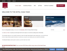 Tablet Screenshot of hotelciasatama.it